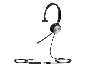 A single-earpiece professional headset, the Yealink UH36 Mono from DSL Telecom Helderberg